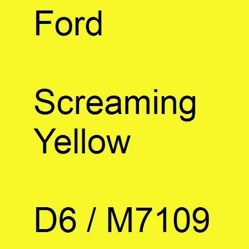 Ford, Screaming Yellow, D6 / M7109.